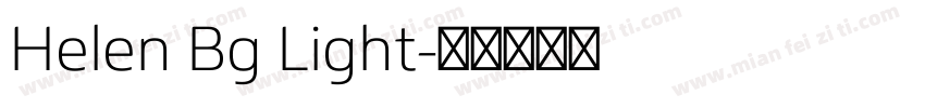 Helen Bg Light字体转换